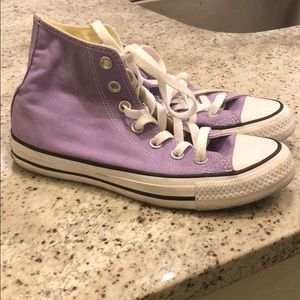 Converse high tops - lavender